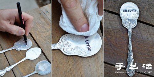 陶瓷杯碟+復(fù)古金屬勺子 DIY制作小清新盆栽 -  rpnrmr.com
