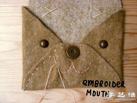 不織布教程：手工制作可愛動物卡包 -  rpnrmr.com