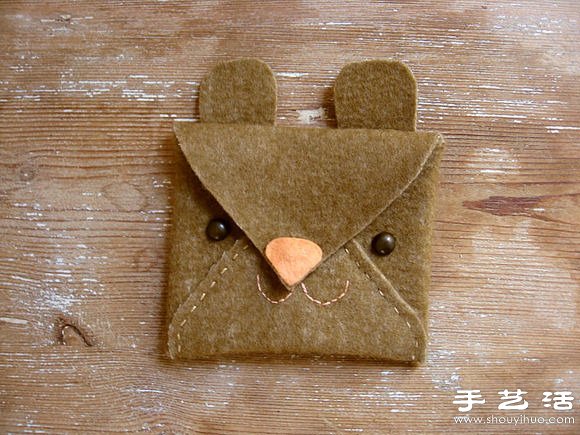 不織布教程：手工制作可愛動物卡包 -  rpnrmr.com