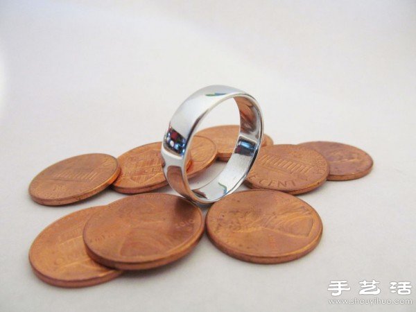 看手工牛人用硬幣DIY制作戒指 -  rpnrmr.com