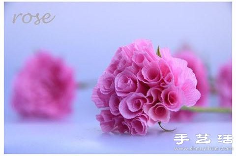 非常逼真的粉紅紙玫瑰的做法 -  rpnrmr.com