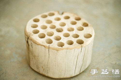 廢棄木頭變廢為寶 手工制作田園風(fēng)筆筒 -  rpnrmr.com