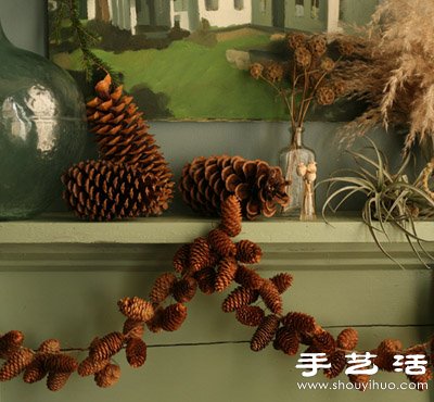 松子變廢為寶 DIY漂亮節(jié)日裝飾品 -  rpnrmr.com