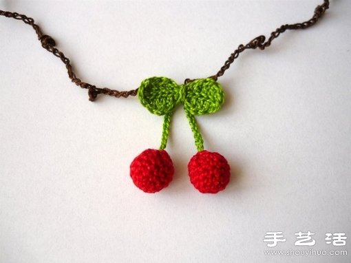 鉤針DIY的可愛櫻桃項鏈 -  rpnrmr.com