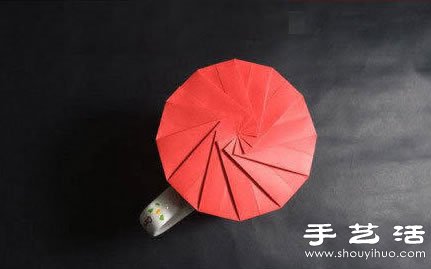 折紙杯蓋手工制作方法圖解教程 -  rpnrmr.com