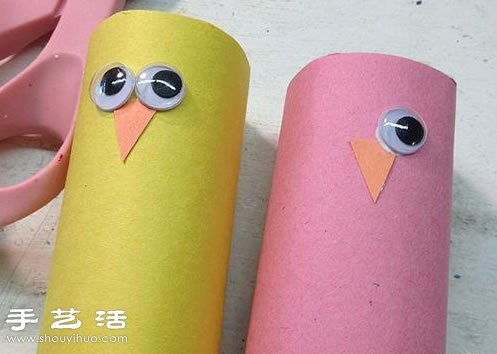 幼兒小手工：卷紙芯手工制作小雞玩具 -  rpnrmr.com