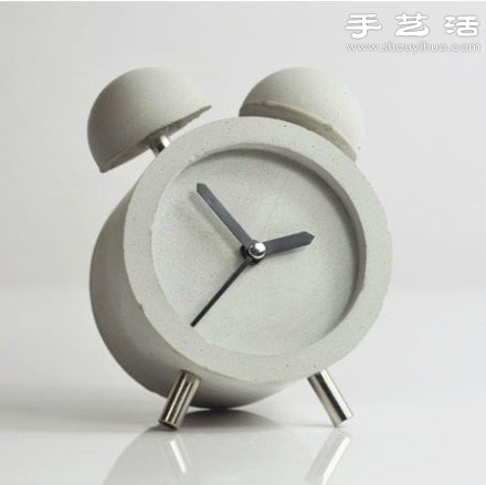 DIY充滿現(xiàn)代工業(yè)氣息的混凝土鬧鐘 -  rpnrmr.com