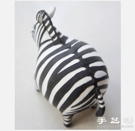 粘土DIY手工制作肥肥的搞笑斑馬 -  rpnrmr.com
