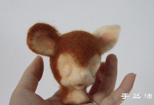 羊毛氈+鐵絲 手工制作沉思的梅花鹿教程 -  rpnrmr.com