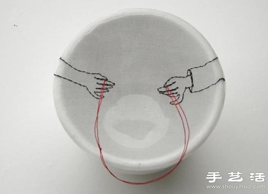 DIY杯碟上的創(chuàng)意互動圖案 -  rpnrmr.com
