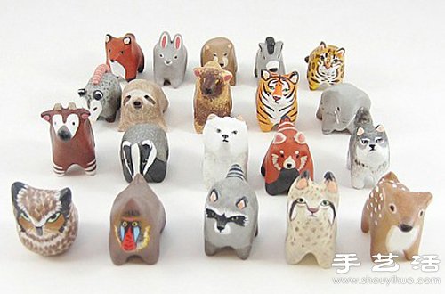憨態(tài)十足的軟陶小動物 -  rpnrmr.com