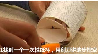 一次性紙杯手工制作蠟燭燈 -  rpnrmr.com