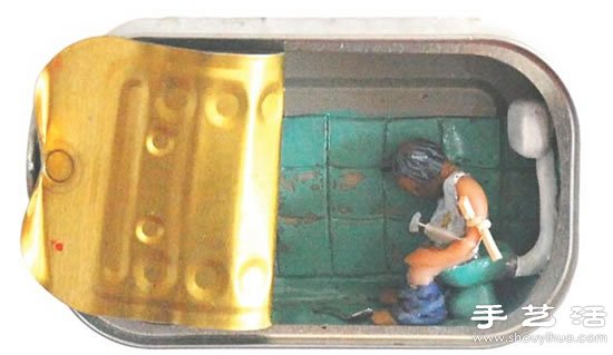 沙丁魚罐頭回收利用手工DIY迷你世界 -  rpnrmr.com