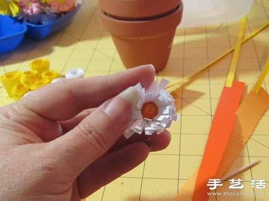 DIY手工制作漂亮的紙藝花卉盆景 -  rpnrmr.com