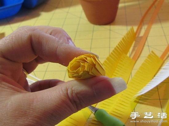 DIY手工制作漂亮的紙藝花卉盆景 -  rpnrmr.com