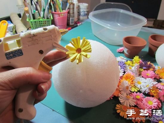 DIY手工制作漂亮的紙藝花卉盆景 -  rpnrmr.com