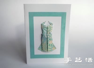 送給媽媽的禮服賀卡手工制作圖解教程 -  rpnrmr.com