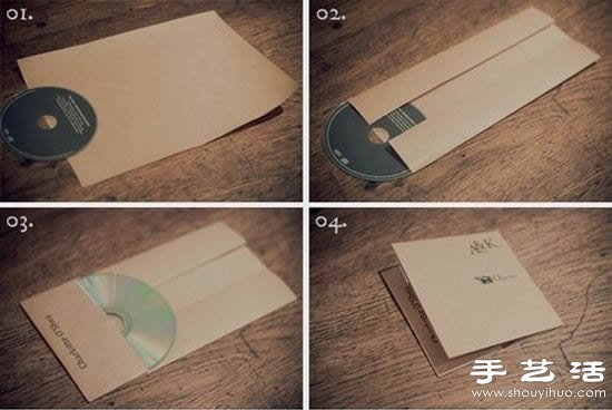 折紙CD光盤包裝袋的制作教程 -  rpnrmr.com