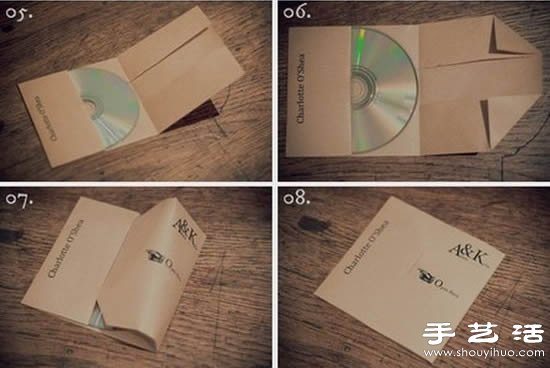 折紙CD光盤包裝袋的制作教程 -  rpnrmr.com