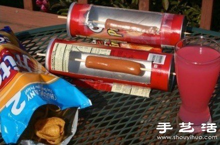 薯片罐D(zhuǎn)IY日光烤香腸裝置 -  rpnrmr.com