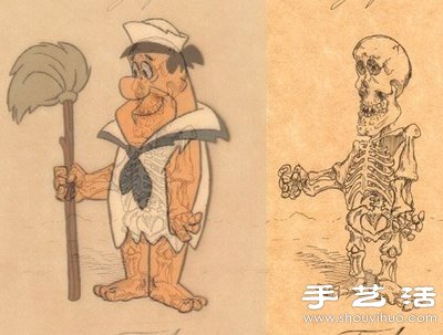 畫家的奇思妙想：卡通人物照X光是啥樣？ -  rpnrmr.com