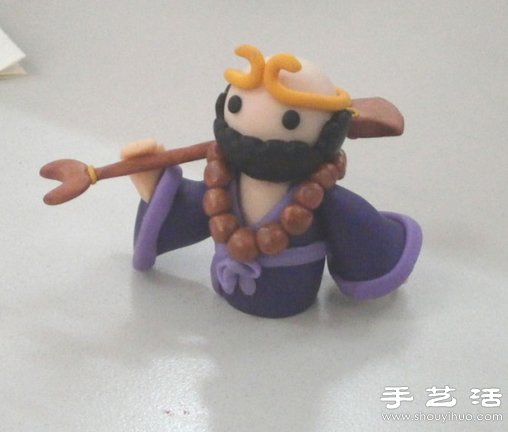 粘土手工制作憨厚沙僧沙師弟圖解教程 -  rpnrmr.com