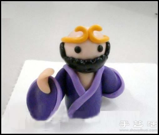粘土手工制作憨厚沙僧沙師弟圖解教程 -  rpnrmr.com