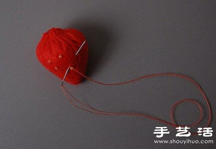 不織布教程：DIY制作可愛小草莓 -  rpnrmr.com