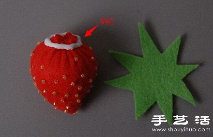 不織布教程：DIY制作可愛小草莓 -  rpnrmr.com