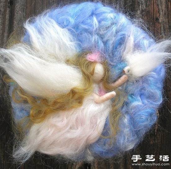 DIY類似油畫效果的羊毛氈雕塑畫 -  rpnrmr.com