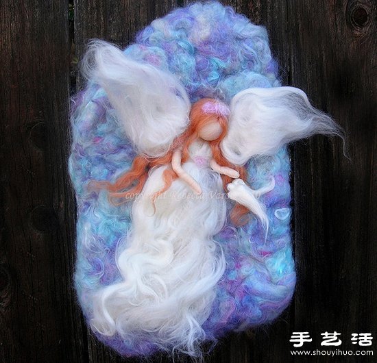 DIY類似油畫效果的羊毛氈雕塑畫 -  rpnrmr.com