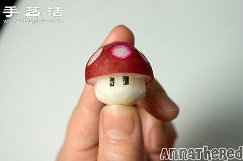 超簡單的水蘿卜DIY馬里奧小制作 -  rpnrmr.com