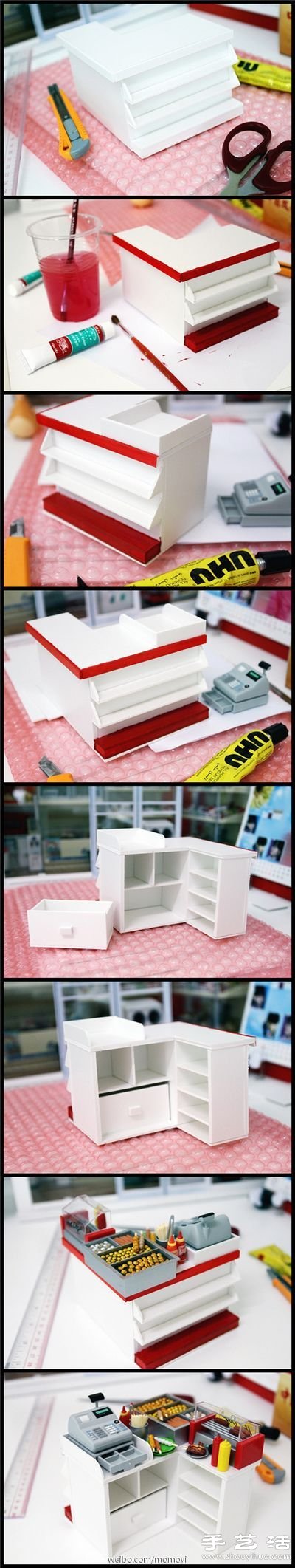 手工達(dá)人DIY制作的便利店模型 -  rpnrmr.com