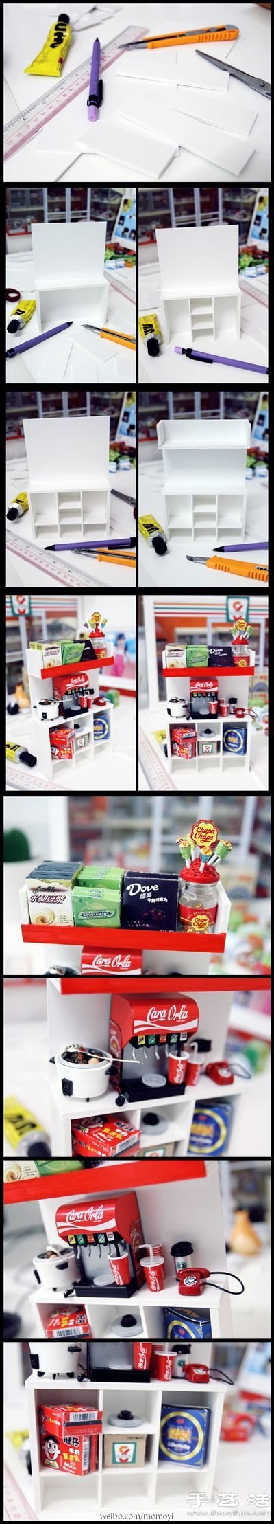 手工達(dá)人DIY制作的便利店模型 -  rpnrmr.com