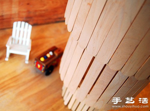 冰棒棍+繡花撐 DIY手工制作精致吊燈 -  rpnrmr.com