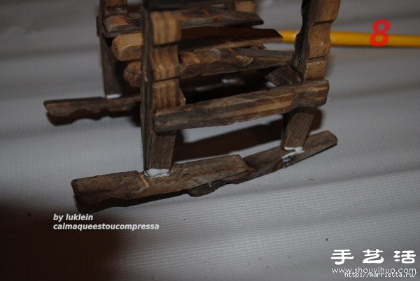 木夾子創(chuàng)意DIY 手工制作靠背椅 -  rpnrmr.com