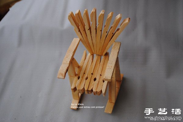 木夾子創(chuàng)意DIY 手工制作靠背椅 -  rpnrmr.com