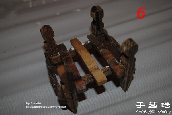 木夾子創(chuàng)意DIY 手工制作靠背椅 -  rpnrmr.com