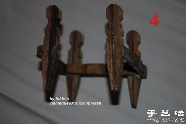 木夾子創(chuàng)意DIY 手工制作靠背椅 -  rpnrmr.com