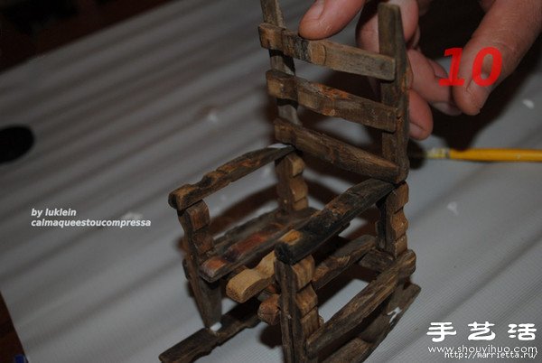 木夾子創(chuàng)意DIY 手工制作靠背椅 -  rpnrmr.com