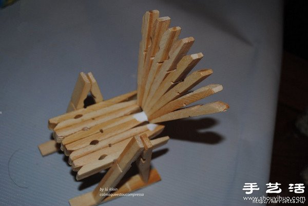 木夾子創(chuàng)意DIY 手工制作靠背椅 -  rpnrmr.com