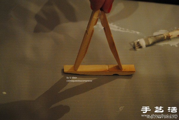 木夾子創(chuàng)意DIY 手工制作靠背椅 -  rpnrmr.com