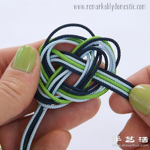 小清新風(fēng)格結(jié)繩手鏈DIY制作圖解教程 -  rpnrmr.com