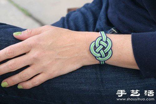 小清新風(fēng)格結(jié)繩手鏈DIY制作圖解教程 -  rpnrmr.com