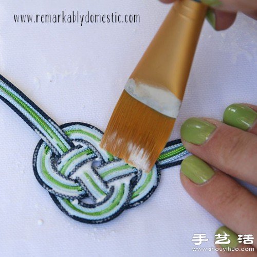 小清新風(fēng)格結(jié)繩手鏈DIY制作圖解教程 -  rpnrmr.com