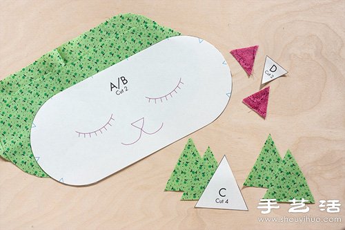 不織布DIY制作安神養(yǎng)心的貓臉香薰枕頭 -  rpnrmr.com