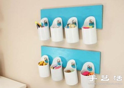 塑料瓶+木板 廢物利用手工制作收納壁掛 -  rpnrmr.com