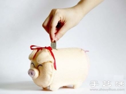 親子手工：不織布自制可愛小豬存錢罐 -  rpnrmr.com