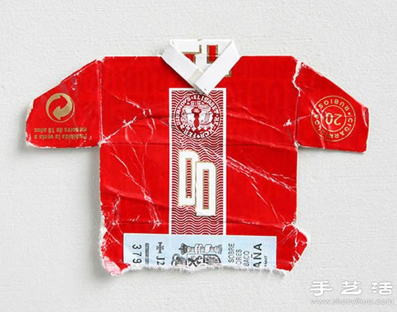 香煙盒廢物利用DIY制作世界杯足球隊(duì)服 -  rpnrmr.com