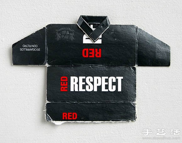 香煙盒廢物利用DIY制作世界杯足球隊(duì)服 -  rpnrmr.com